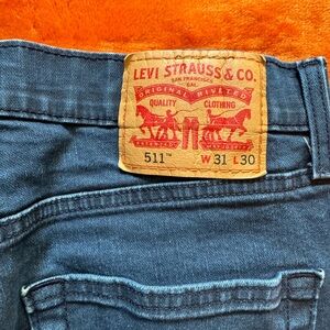 511 Dark Wash Blue Levi Jeans